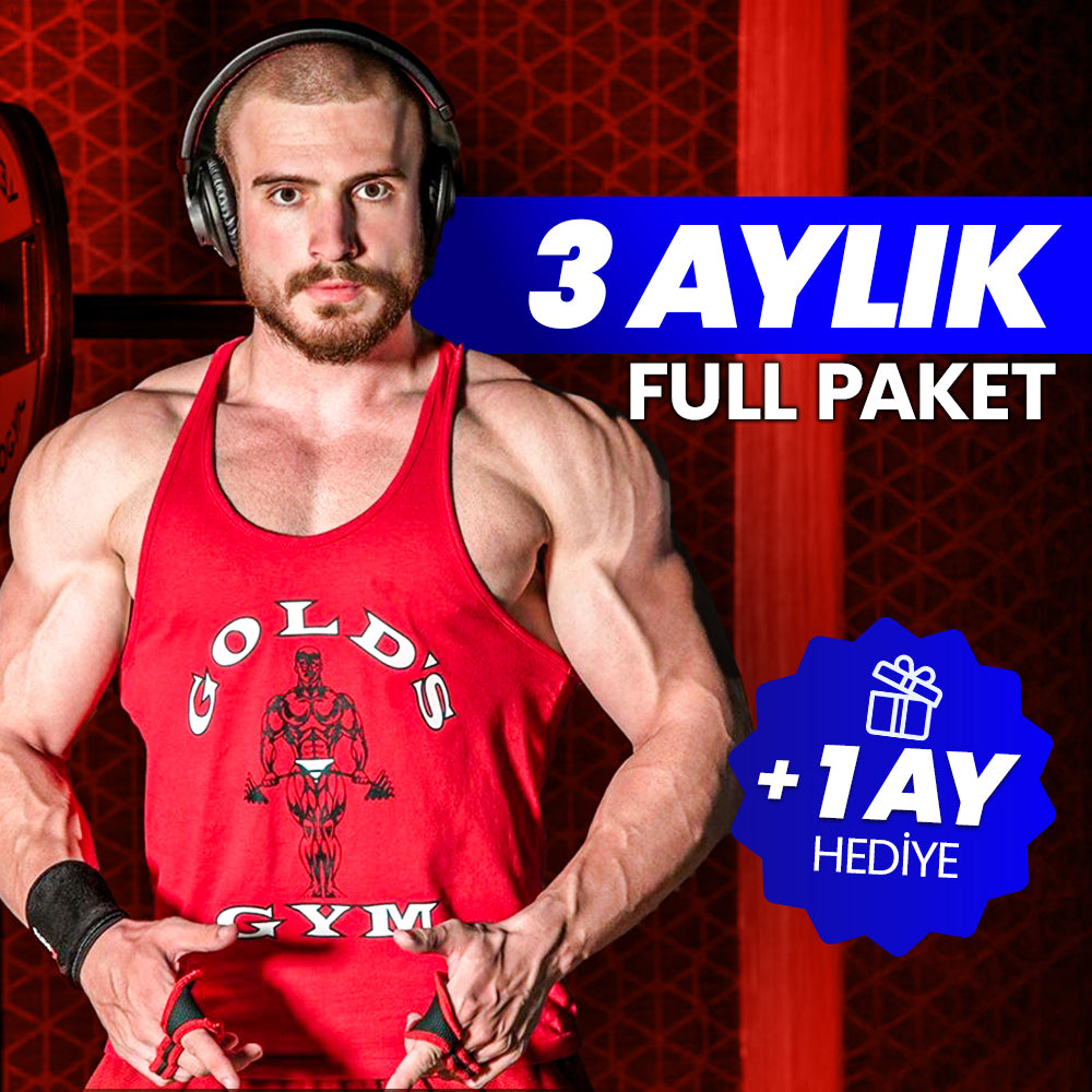 3 Aylık Full Paket +1 Ay Hediyeli – Berkay Türkkan Fitness